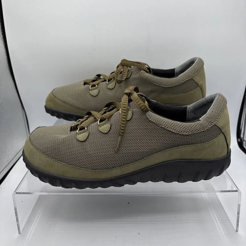 Drew Shine Barefoot Freedom Oxford Sneaker Women's 12WW Olive Lace Up Comfort
